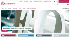Desktop Screenshot of kandidata.se